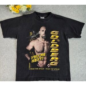 Vintage 90s WCW Bill Goldberg‎ You're Next 1998 Wrestling TShirt Youth Large